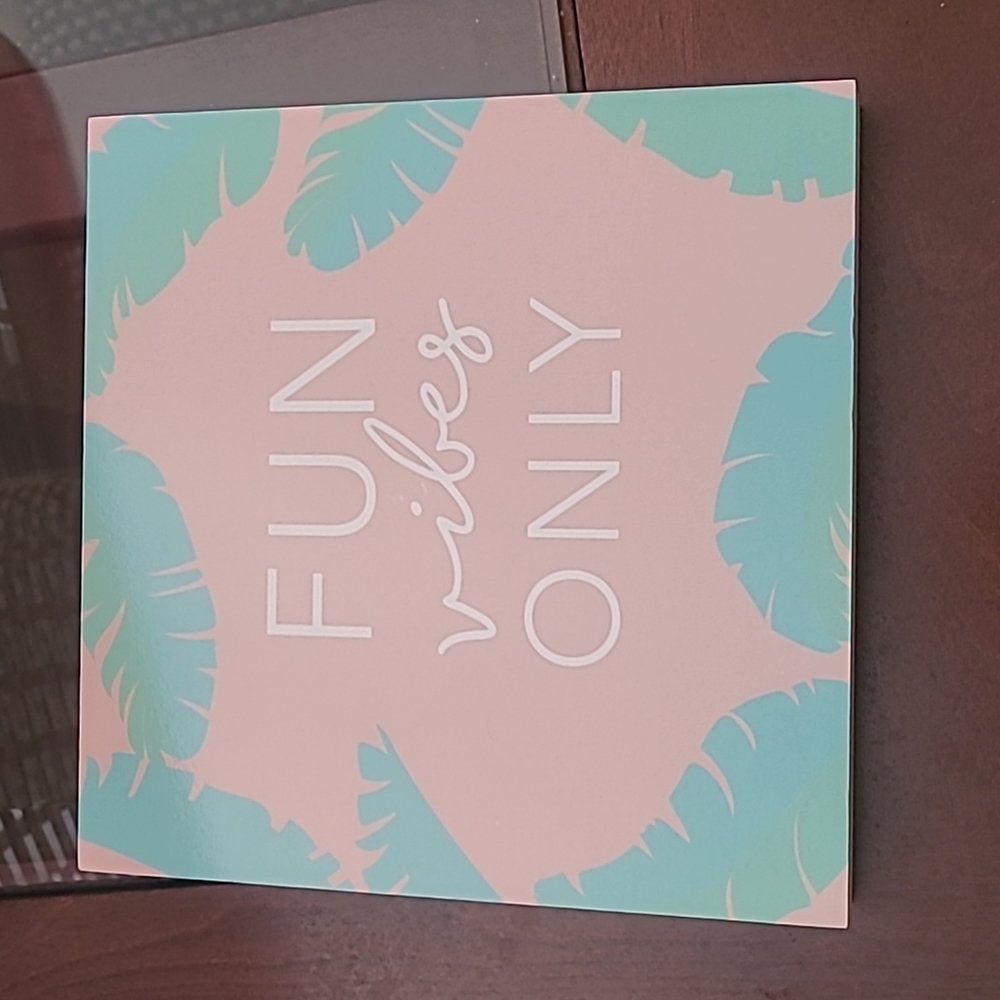 Fun vibes only table top sign